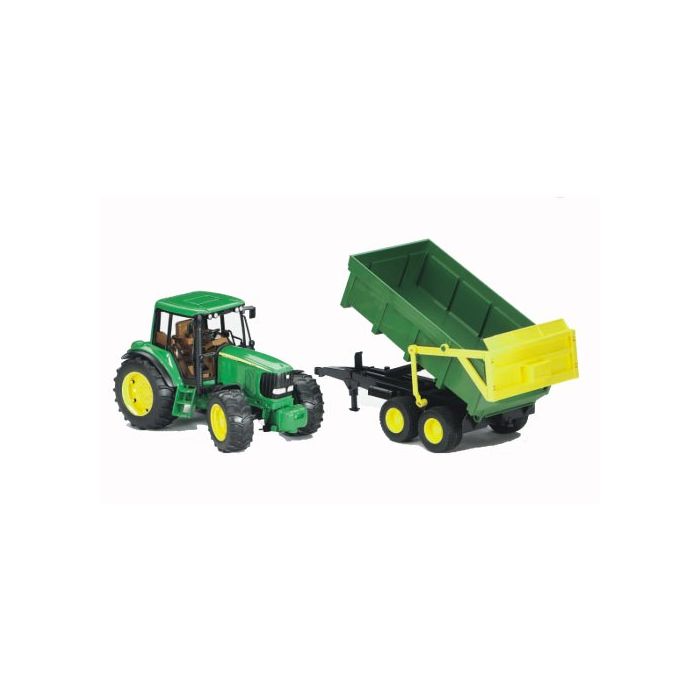 bruder john deere 6920 with tipping trailer