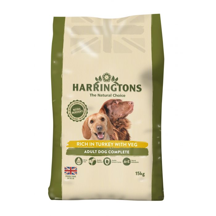 Harringtons Complete Dog Food Turkey and Veg 15kg