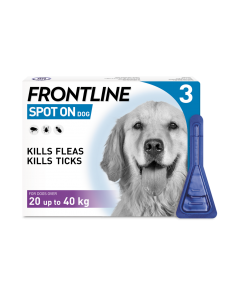 Frontline Spot On Large Dog 20-40kg Pipette 3pk