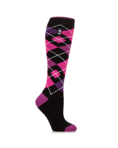 Heat Holders Melrose Argyle Long Socks (one size)
