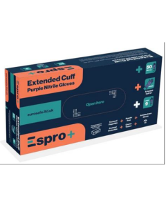 Espro+ Premium Extended Cuff Purple Nitrile Gloves (50 Pack)