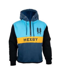 Hexby Mullet Shearing Kids Hoodie - Blue/Yellow