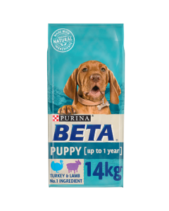 BETA Puppy Turkey and Lamb Dry Dog Food - 14kg