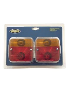 Gwaza Pair Of Rear Trailer Lights In Blister Pack 