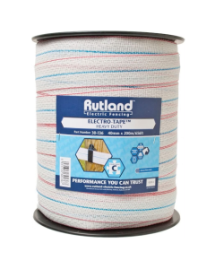 Rutland Electro Tape White 40mm x 200m