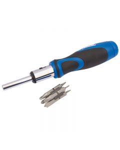 Draper Ratchet Screwdriver and Bit Set 13 Piece