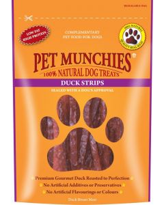 Pet Munchies Duck Strips 90g