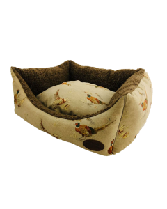 Beige Pheasant Dog Bed