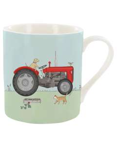 Emma Lawrence Red Tractor Mug