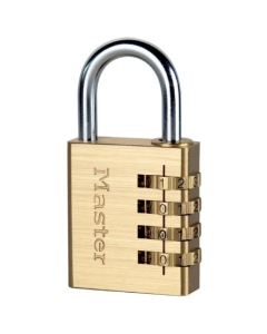 Master Lock Brass Finish Combination Padlock