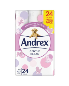 Andrex Puppies on a Roll Family Pack 24 Rolls
