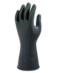 Ansell Black 12.5" Rubber Latex Gloves