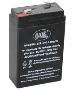 B28 6V 2.8AMP Battery