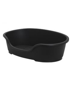 Petface Plastic Dog Bed, Black 80cm