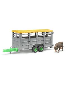 Bruder Livestock Trailer with 1 Cow