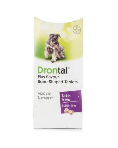 Drontal Plus Bone Dog Wormer 6 Pack