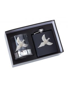 Glass & Flask Gift Set Pheasant