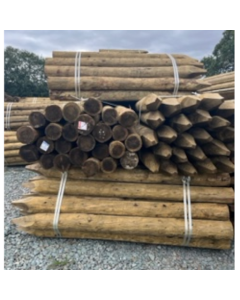 GWR Round Pointed Treated Fence Post 5'6" x 2-3”