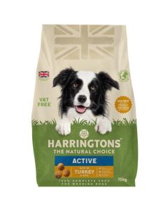 Harringtons Active Complete Dry Dog Food Rich in Turkey & Rice - 15kg