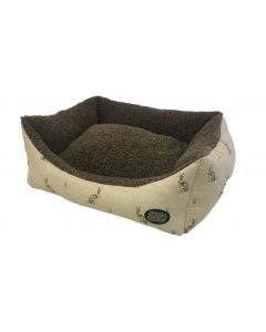 Beige Hare Rectangle Dog Bed