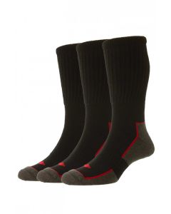 HJ11 3 Pack Comfort Top Long Work Socks