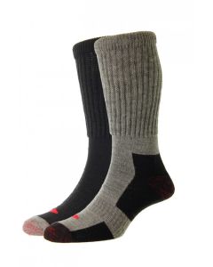 HJ12 2 Pack Comfort Top Work Long Socks