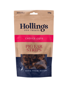 Hollings Pig Ear Strips 500g