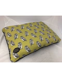 Yellow Owl Dog Lounger 120 x 70cm