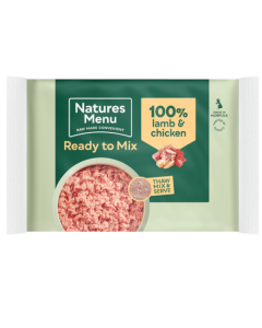 natures menu lamb and chicken mince block