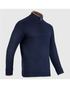 Jack Pyke Ashcombe 100% Lambwool Zipnit - Navy