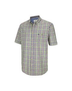 Hoggs Aberdour SS Check Shirt Navy  