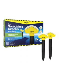 Racan Solar Sonic Mole Repeller 2 Pack