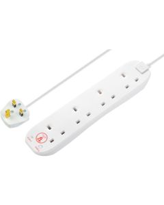 Nexus M/Plug 4 Gang 2m Surge Protected Extension Lead