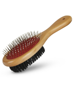 Wooden Double Sided Pet Brush