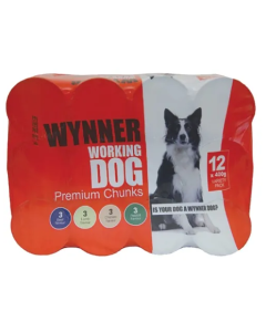 Wynner Working Dog Food Tins 12 x 400g