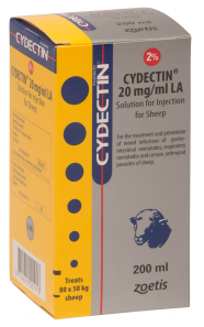 Cydectin 2% LA Injection for Sheep